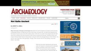 Screenshot of magazine site
